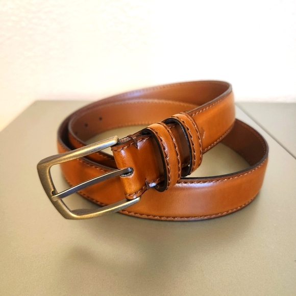 NWOT Joseph Abboud Leather Belt- Sz 38 - Picture 2 of 6